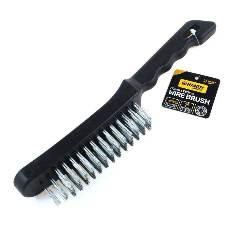 Wire Brush Plastic Handle (Carbon Steel Bristle) – image 3