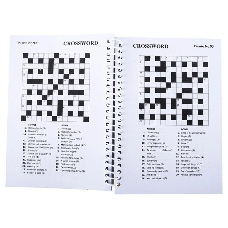 Book Crossword Spiral Puzzle Book A5 144pg – image 2