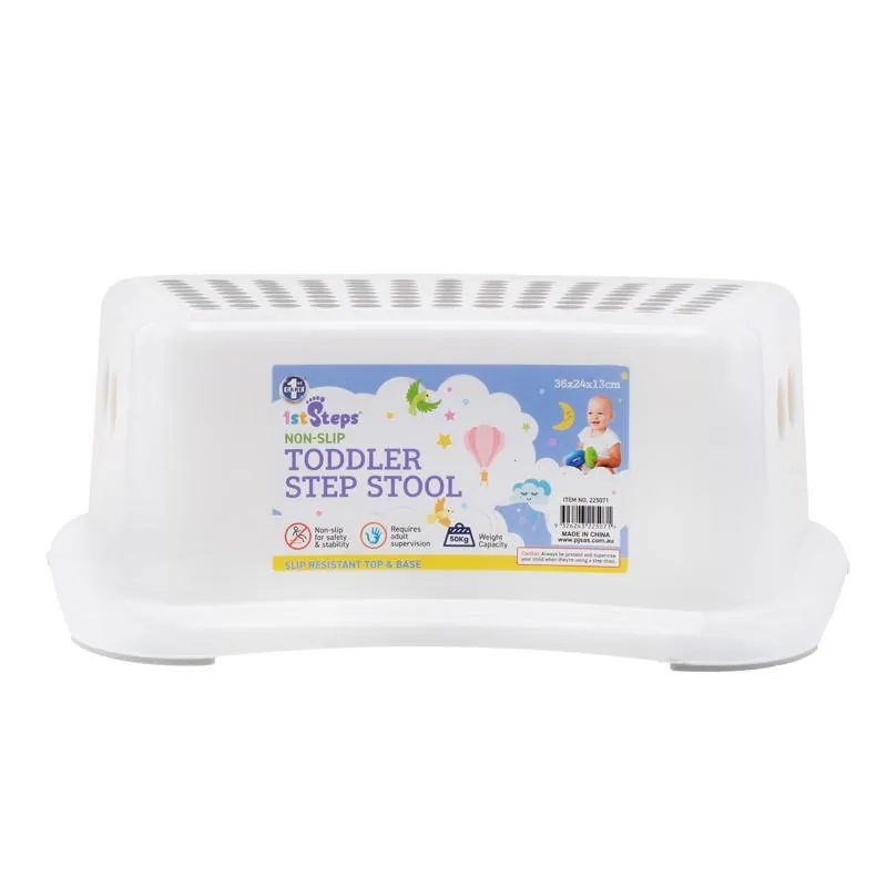 Step Stool Non-Slip 36cm X 24cm x13cm White – image 2