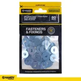 Bag of M6 Flat Washer 6.0mm Inner, 17mm Outer Zinc Plated 80pc – image 4