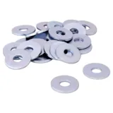 Bag of M6 Flat Washer 6.0mm Inner, 17mm Outer Zinc Plated 80pc – image 1