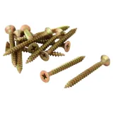 Bag of Countersunk Chipboard Mdf Screws Yellow Zinc Plated 5mm X 50mm 30pc – image 1