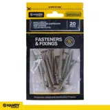 Bag of Countersunk Chipboard Mdf Screws Yellow Zinc Plated 6mm X 60mm 20pc – image 4