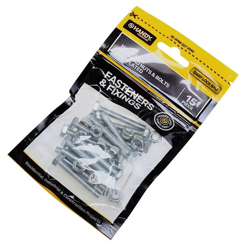 Bag of Bolt & Nut M6x40mm 15pc – image 2