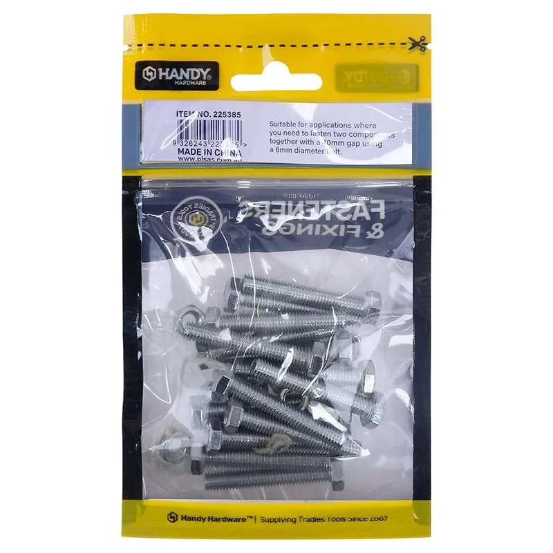 Bag of Bolt & Nut M6x40mm 15pc – image 3
