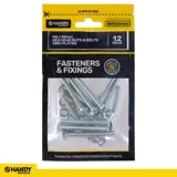 Bag of Hex Head Nuts & Bolts Zinc Plated M6 X 50mm 12pc – image 4