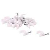 Bag of Round Cable Clips 10mm X 10mm 80pc – image 1