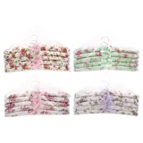 Coat Hanger Padded Satin Floral 5pk – image 3