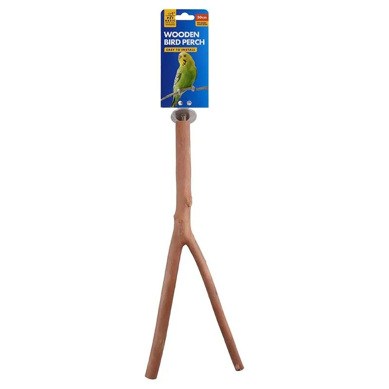Bird Cage Accessory Wooden Branch Pole 30cm – image 4