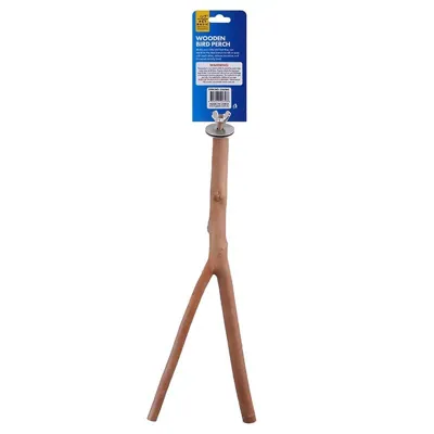 Bird Cage Accessory Wooden Branch Pole 30cm