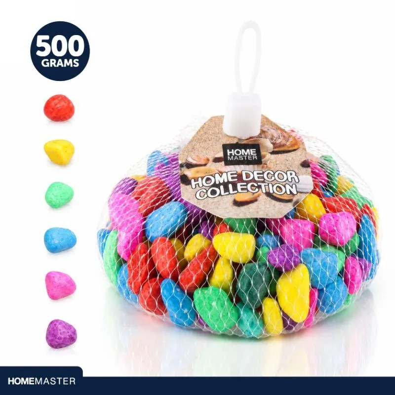 Decorative Pebble Stones Mixed Colours 500g – image 4