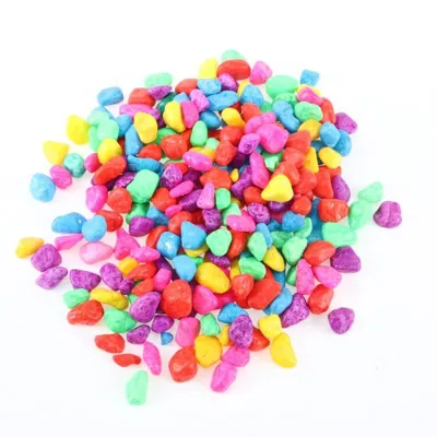 Decorative Pebble Stones Mixed Colours 500g