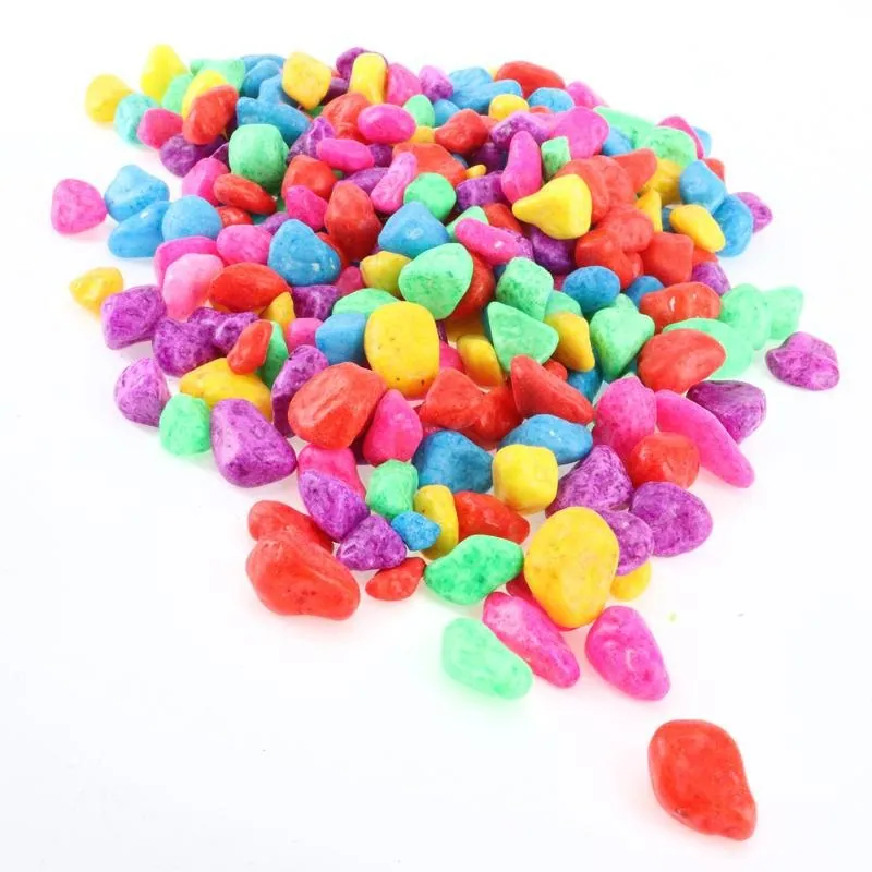 Decorative Pebble Stones Mixed Colours 500g – image 2