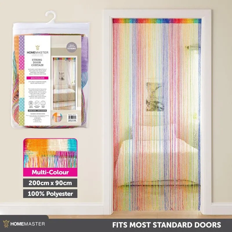 Curtain String Door Multi Colour 200cm X 90cm – image 2