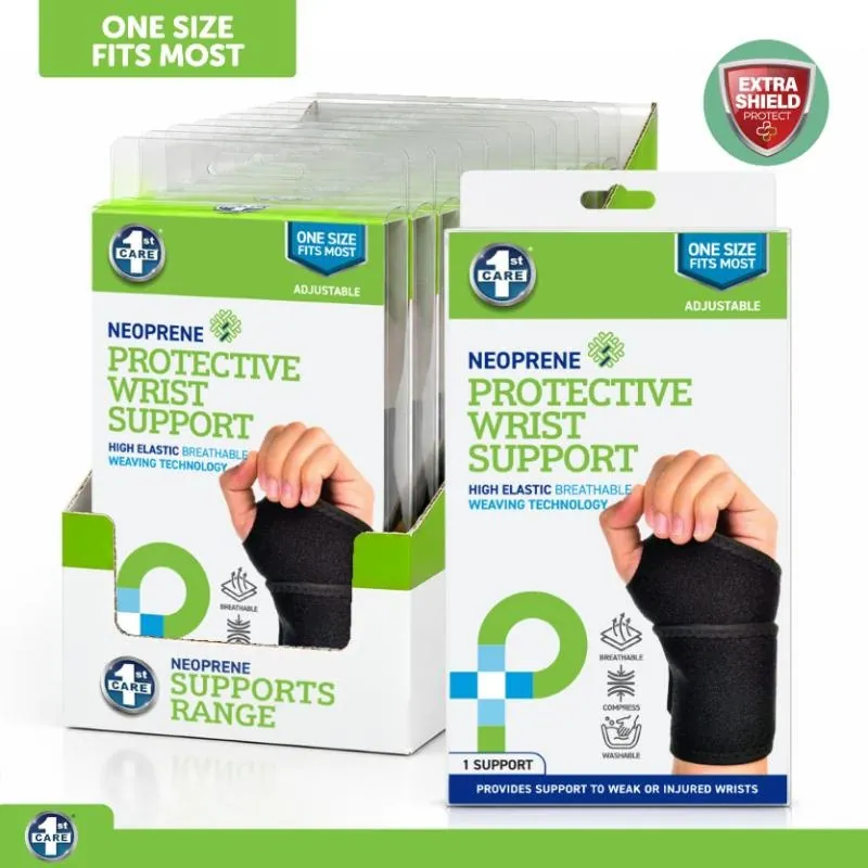 Support Premium Wrist Wrap & Strap (Adjustable) - Neoprene – image 4