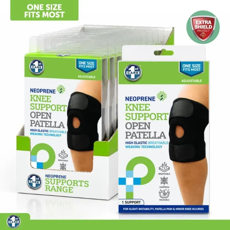 Support Premium Knee Wrap & Strap (Adjustable) - Neoprene – image 4