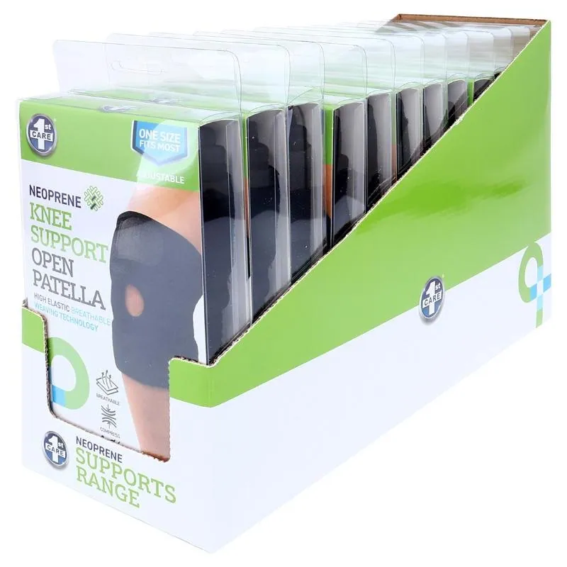 Support Premium Knee Wrap & Strap (Adjustable) - Neoprene – image 3