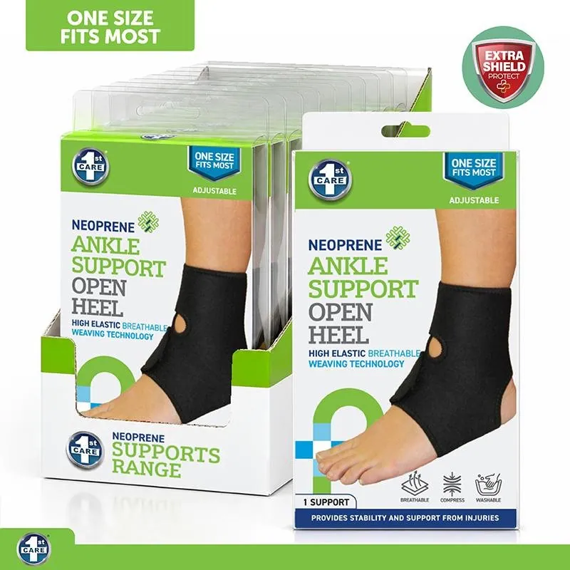 Support Premium Ankle Wrap & Strap (Adjustable) - Neoprene – image 4