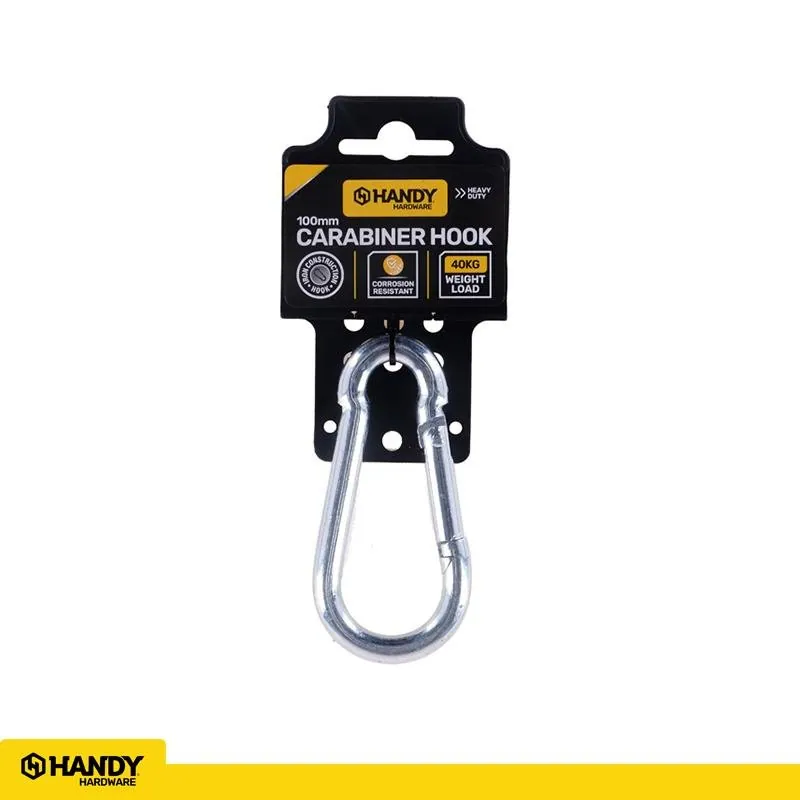 Carabiner Hook Iron Construction 10mm X 100mm (Holds Upto 40kg) – image 4