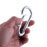 Carabiner Hook Iron Construction 10mm X 100mm (Holds Upto 40kg) – image 2