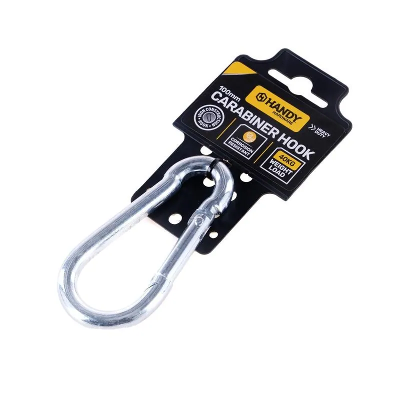 Carabiner Hook Iron Construction 10mm X 100mm (Holds Upto 40kg) – image 3
