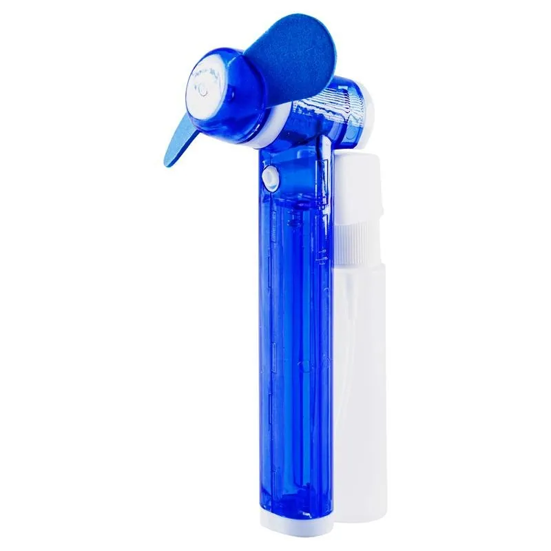Fan Water Misting Mini Handheld 16.7cm Red & Blue – image 2