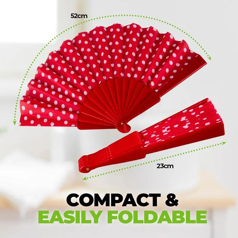 Fan Handheld Fold Out 23cm Height 42cm Wide (Open) – image 2