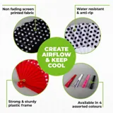 Fan Handheld Fold Out 23cm Height 42cm Wide (Open) – image 1