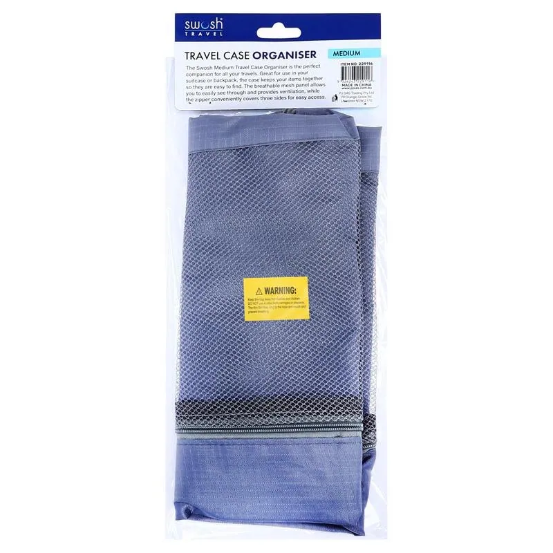 Bag Organiser Storage Case Breathable with Mesh & Zipper 36cm X 25cm X 7cm – image 3