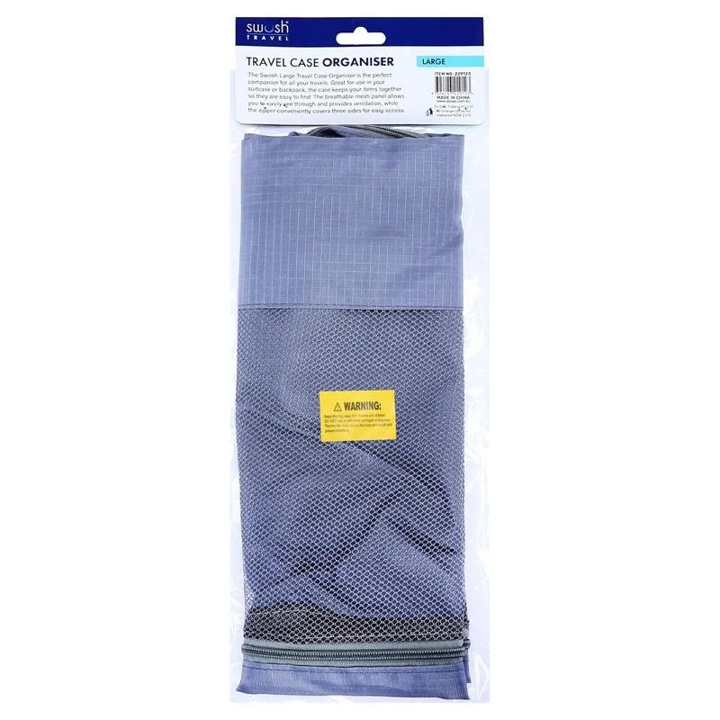 Bag Organiser Case Breathable with Mesh & Zipper 40cm X 25cm X 7cm – image 3