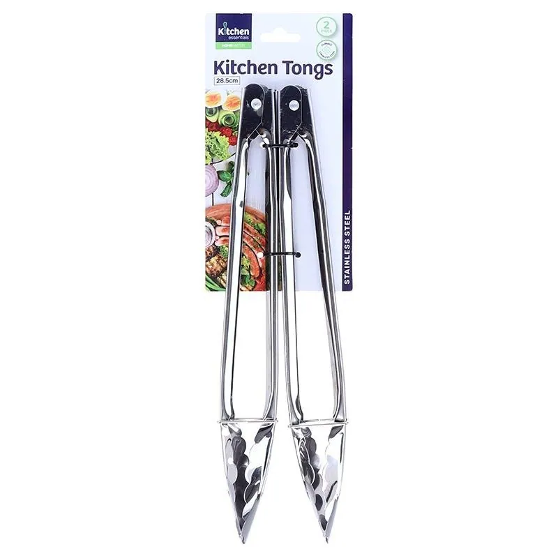 Stainless Steel Tongs 28.5cm 2pk – image 4
