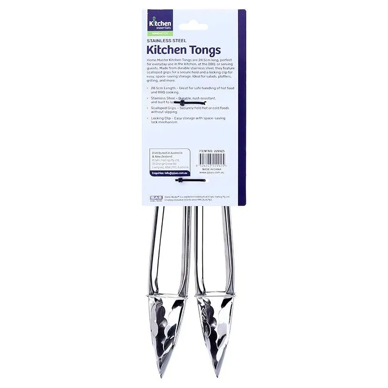 Stainless Steel Tongs 28.5cm 2pk – image 3