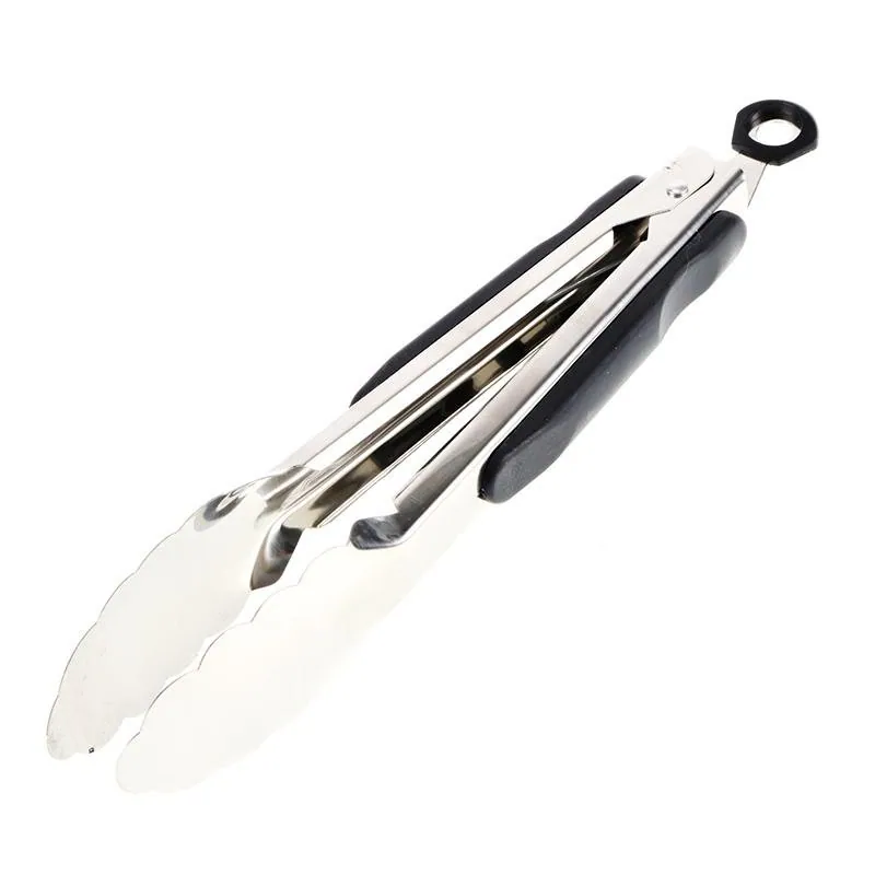 Stainless Steel Tongs BBQ 22cm 1pk – image 2