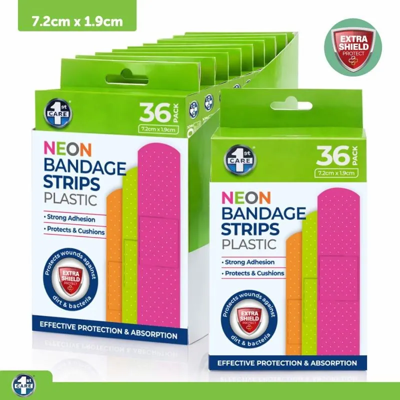Bandage Strips Neon 7.2cm X 1.9cm 36pk - Plastic (pe) – image 4