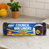 Garbage Bags XXL Council Bin Liners 240l - 10pk - 113cm X 147cm - Black – image 2