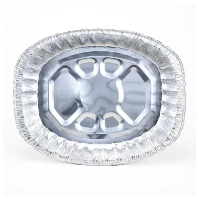 Foil Tray Large Oval Roaster 45.5cm X 36cm X 5.5cm (8.4L)