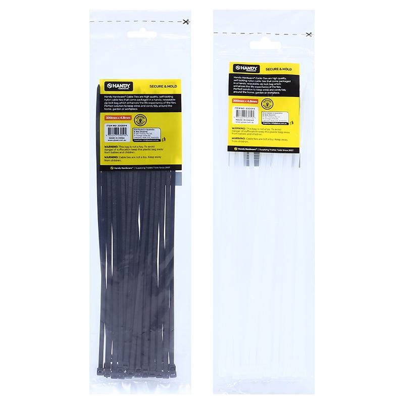 Cable Ties 300mm (36 Pack, Black or Clear) — photo 4 of 4