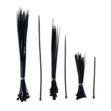 Cable Ties Black & Clear Assorted in Carton Assorted Size 75pc – image 1