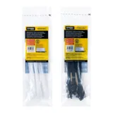 Cable Ties Black & Clear Assorted in Carton Assorted Size 75pc – image 2