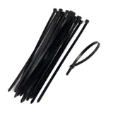 Cable Ties Black & Clear Assorted in Carton Heavy Duty Wide 295mm X 8mm 20pc – image 1