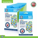 Bandage Strips Kids Animal Print 50pk (2 Assorted Sizes 35pc - 5.5cm X 1.9cm & 15pc - 4cm X 1cm) - Plastic – image 4