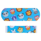 Bandage Strips Kids Animal Print 50pk (2 Assorted Sizes 35pc - 5.5cm X 1.9cm & 15pc - 4cm X 1cm) - Plastic – image 2