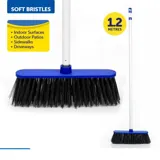 Broom Outdoor Multi-Purpose Hard Bristle 1.2m Handle - 300mm Head – image 3