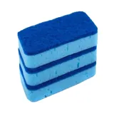 Angled Sponge with Top Scourer 3pk - 11.5cm X 7cm X 2.5cm – image 1
