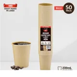 Paper Coffee Cup Single Wall 230ml 50pk (Medium) – image 2