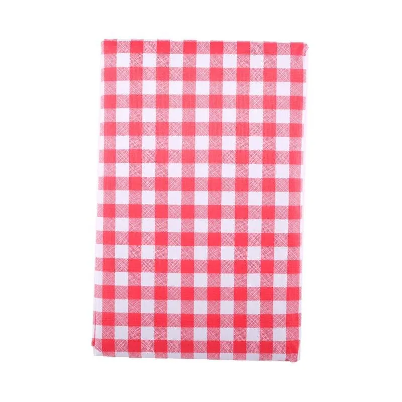 Tablecloth Chequered Print Rectangular Peva, 130cm X 225cm (Seats 4-6) – image 2