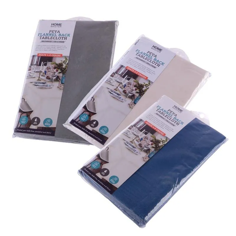 Tablecloth Solid Plain Rectangular Peva, 130cm X 175cm (Seats 4-6) – image 3