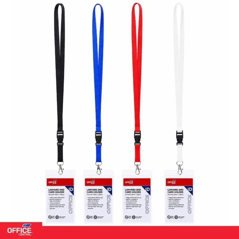 Lanyard & Card Holder (Internal Size 78mm X 108mm) 4 Assorted Colours – image 4