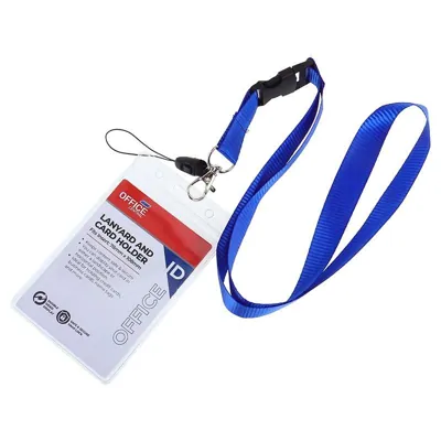 Lanyard & Card Holder (Internal Size 78mm X 108mm) 4 Assorted Colours