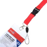 Lanyard & Card Holder (Internal Size 78mm X 108mm) 4 Assorted Colours – image 2